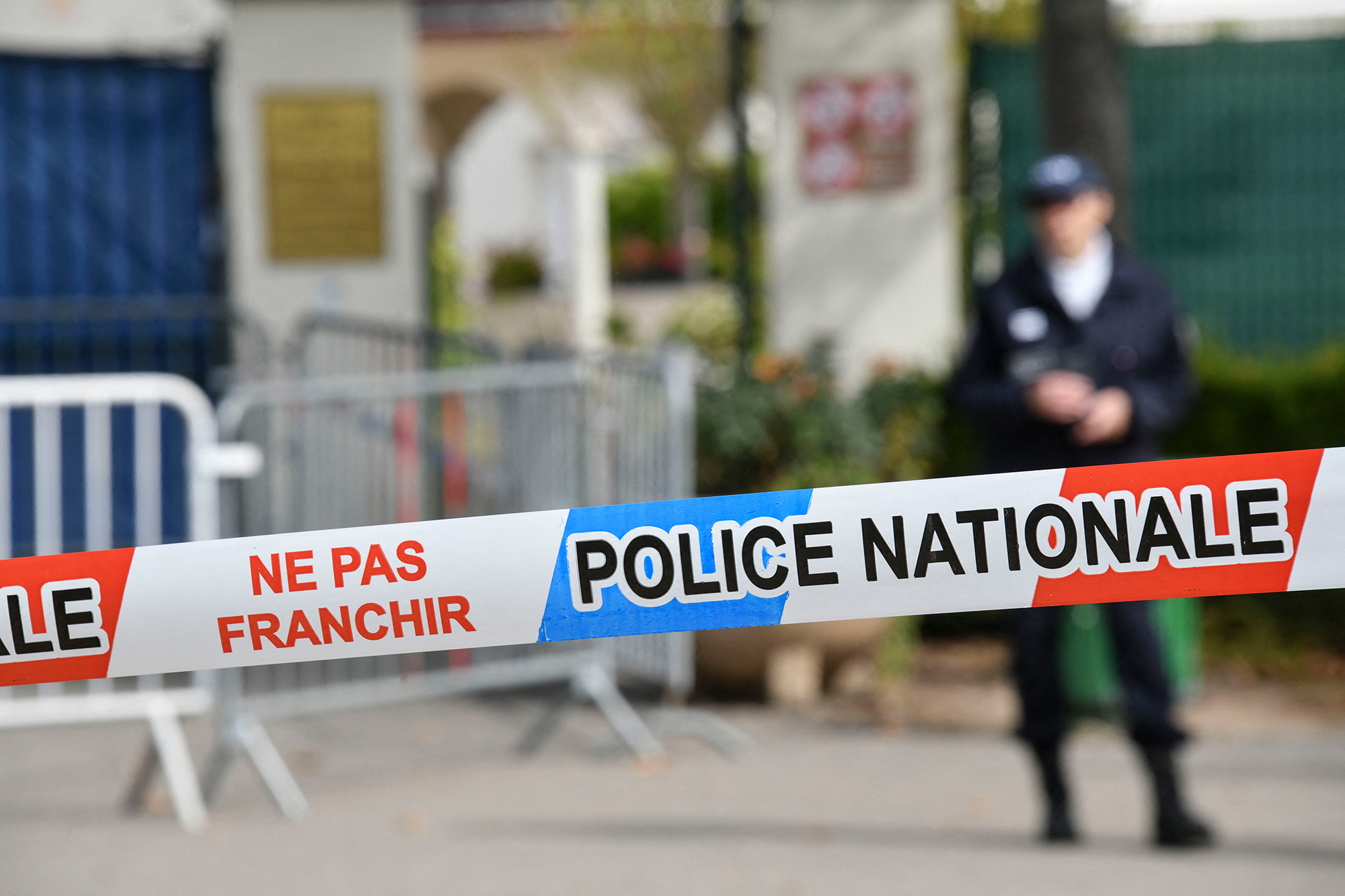 Absperrung der französischen Polizei (Illustrationsbild)
