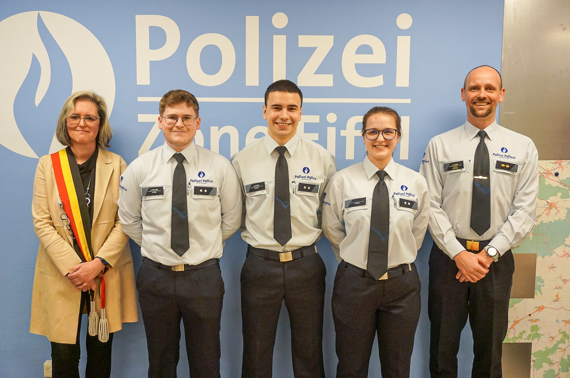 Neue Kräfte für die Polizeizone Eifel (Bild: Stephan Pesch/BRF)
