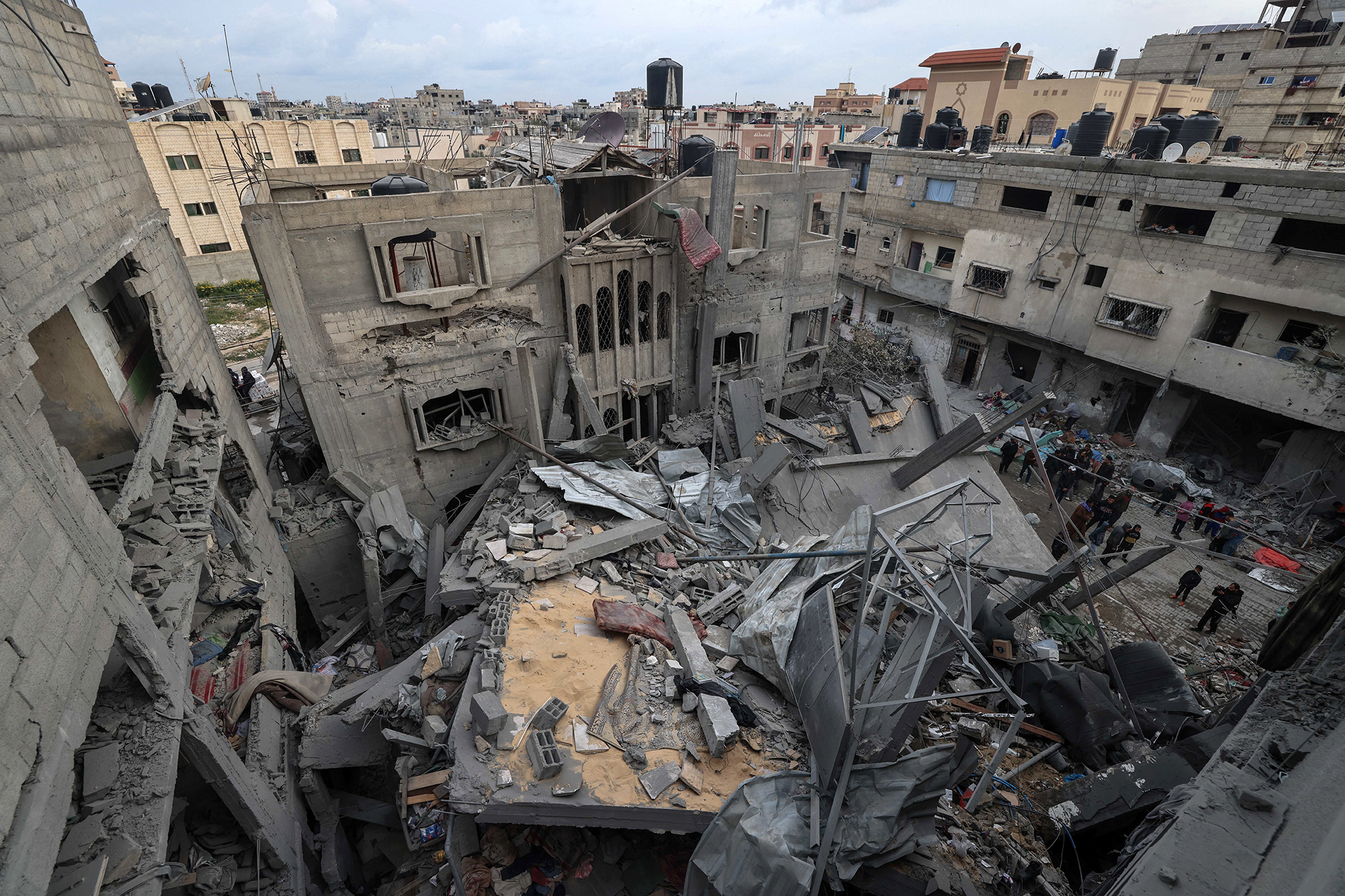 Zerstörungen in Rafah im Süden des Gazastreifens