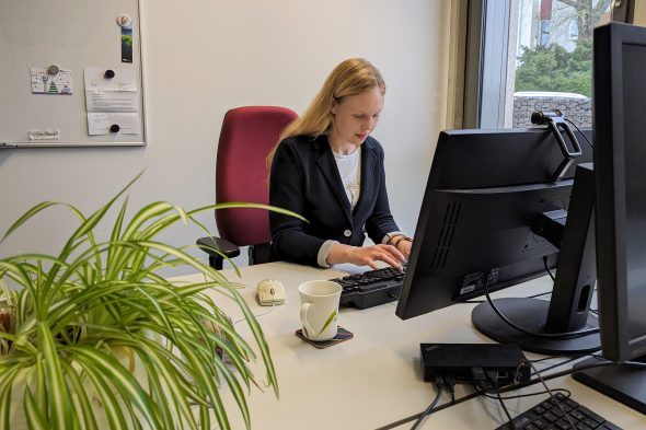 Dr. Stefanie Wolf, wissenschaftliche Mitarbeiterin am Institut für Wasserbau und Wasserwirtschaft der RWTH Aachen (Bild: Gudrun Hunold/BRF)