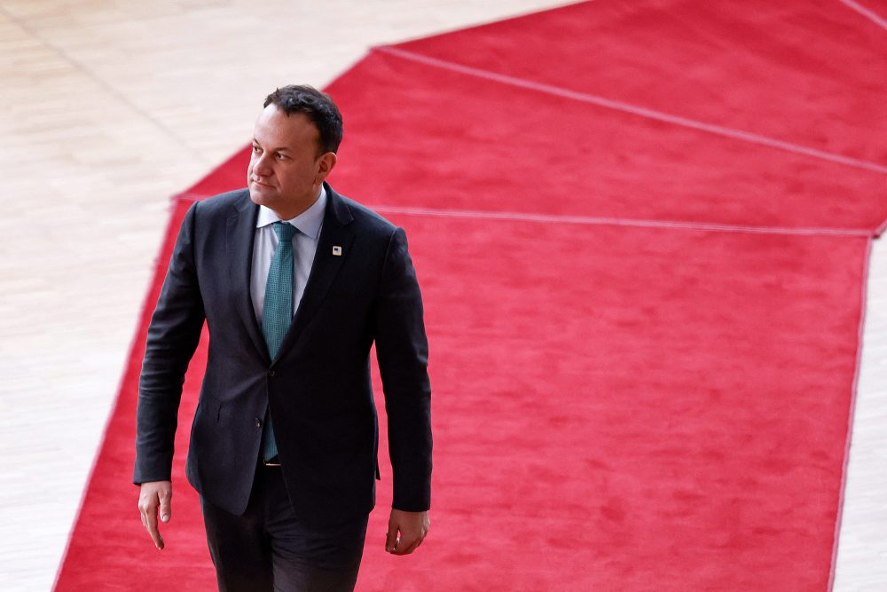 Irlands Noch-Premier Leo Varadkar bei EU-Gipfel in Brüssel am Donnerstag (Bild: Sameer Al-Doumy/AFP)