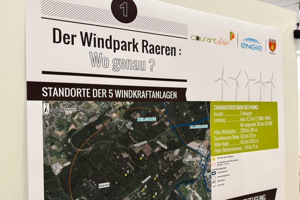 Infoveranstaltung zum Windpark in Raeren