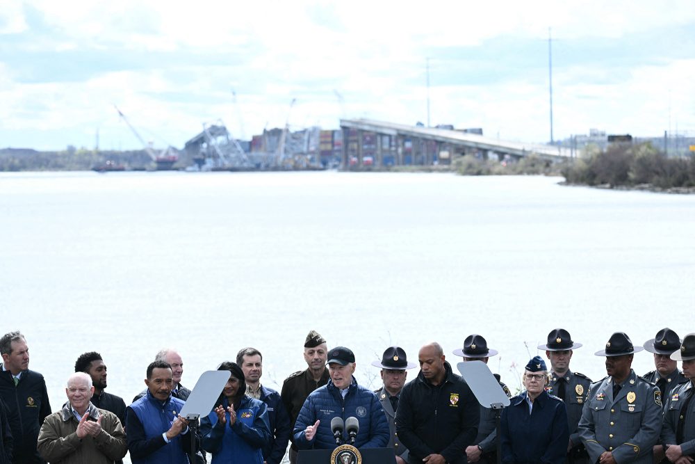 US-Präsident joe Biden hat einem Besuch in Baltimore