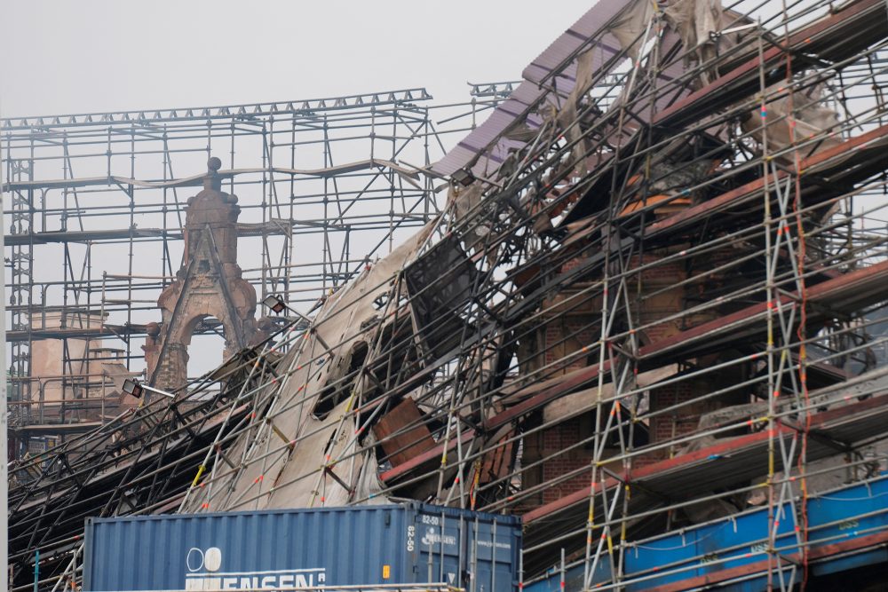 Die Börse in Kopenhagen nach dem Brand