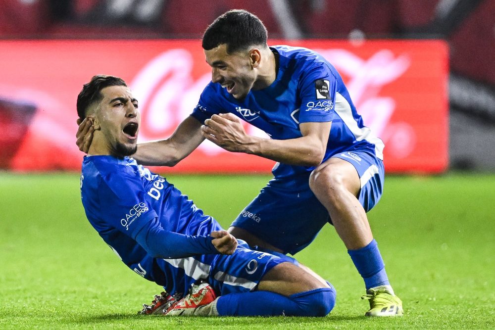 Genks Anouar Ait El Hadj sorgte für den einzigen Treffer des Abends und distanzierte damit den amtierenden Meister Royal Antwerp FC (Bild: Tom Goyvaerts/Belga)