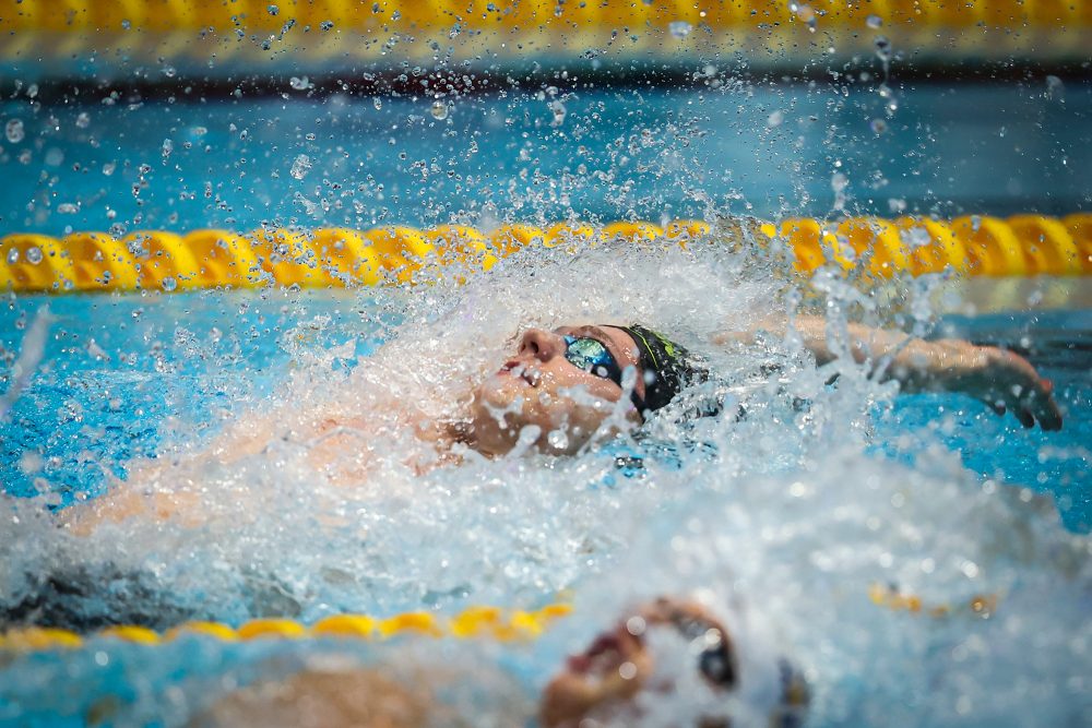 Stijn Franckx bei den belgischen Schwimm-Meisterschaften