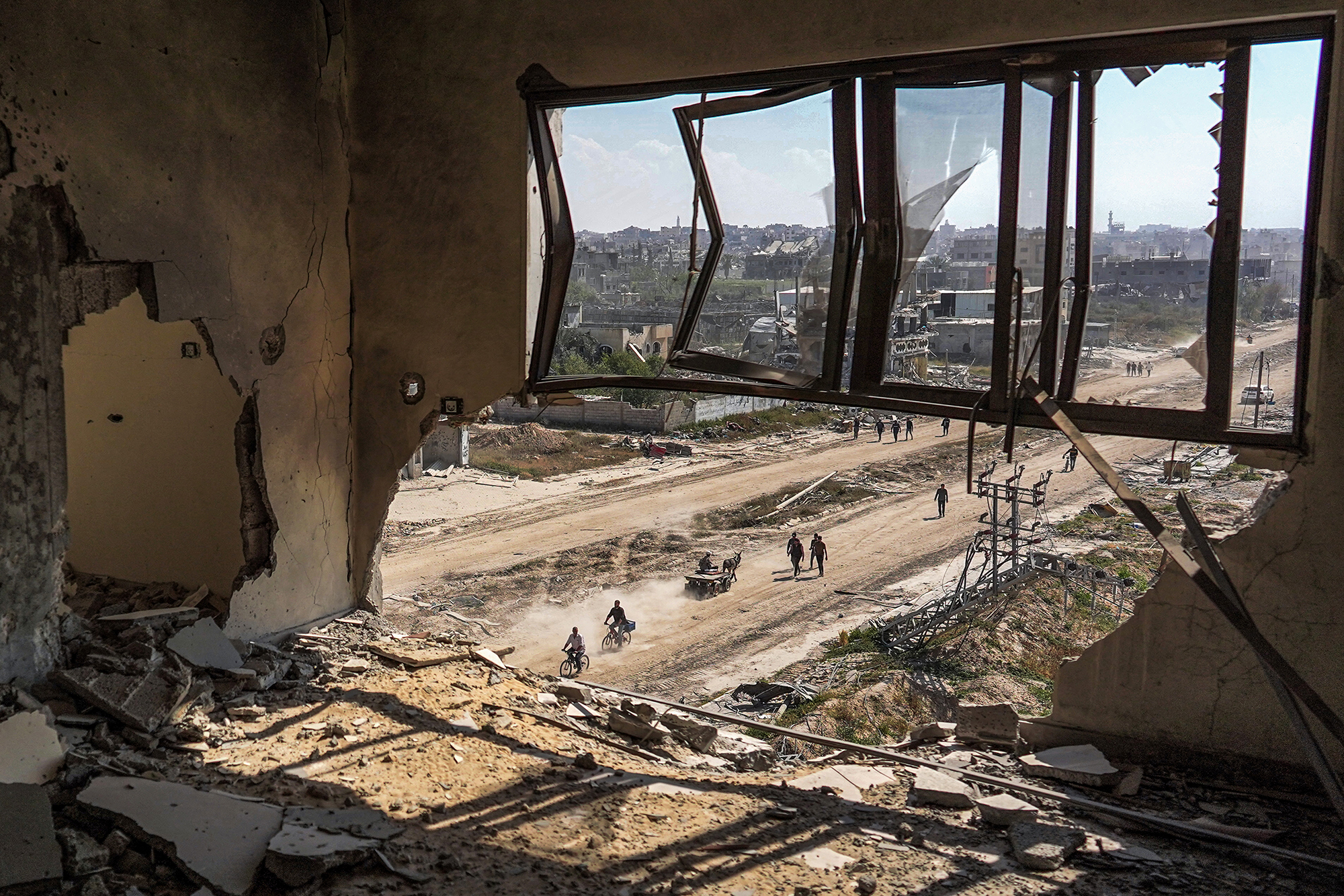 Die umkämpfte Stadt Chan Junis im Süden des Gazastreifens