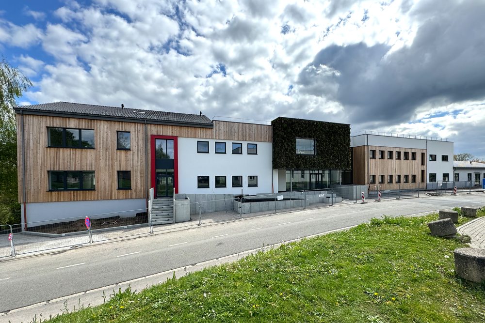 Die künftige Heimat von ÖSHZ, Haushaltsschule und Lebensmittelbank am Limburger Weg in Eupen