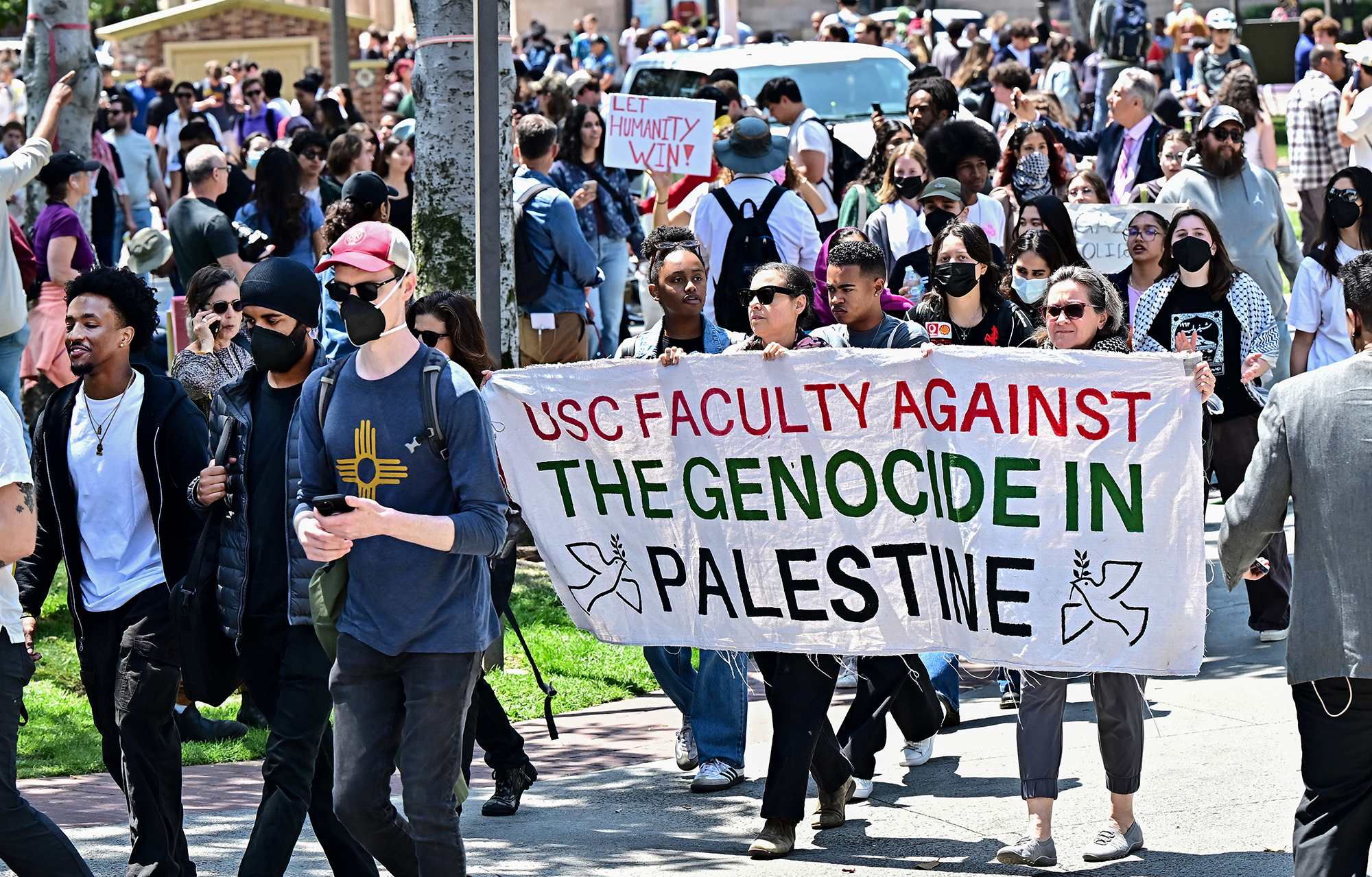 Propalästinensische Demonstration an der University of Southern California