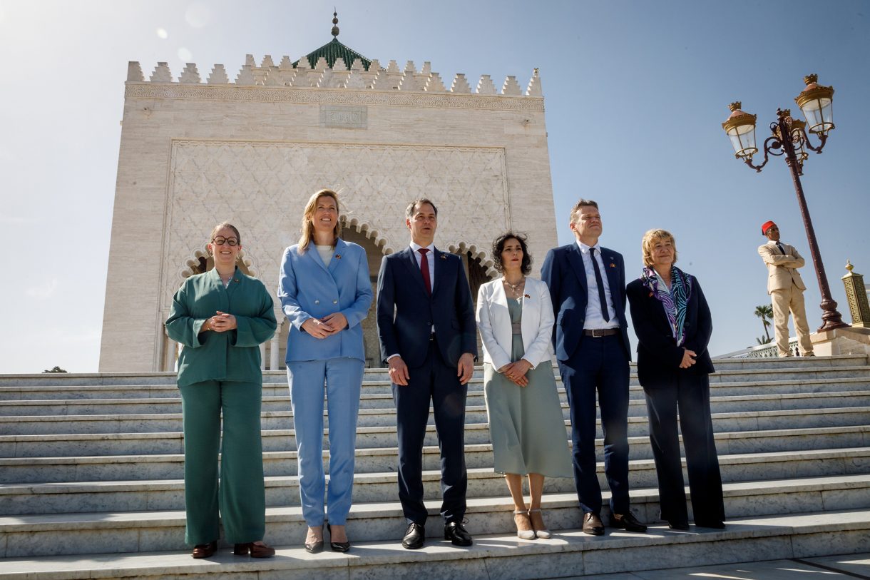 Die Regierungsdelegation am Montag im marokkanischen Rabat