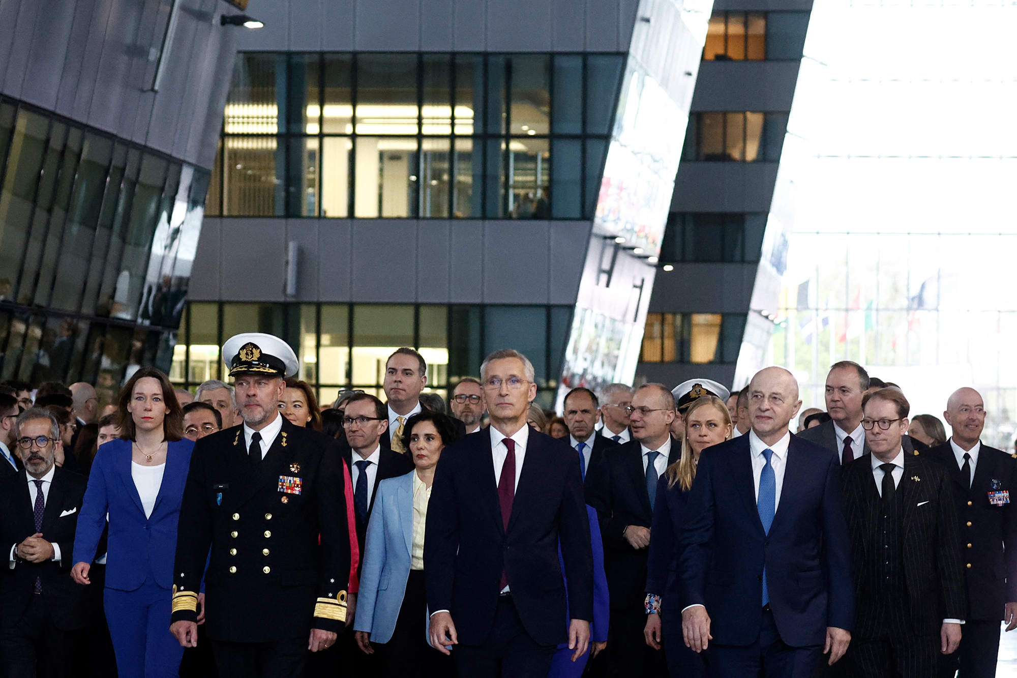 Festakt aus Anlass des 75-jährigen Bestehens der Nato in Brüssel am 4. April 2024