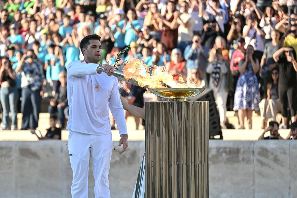 Olympia: Feierliche Zeremonie in Athen