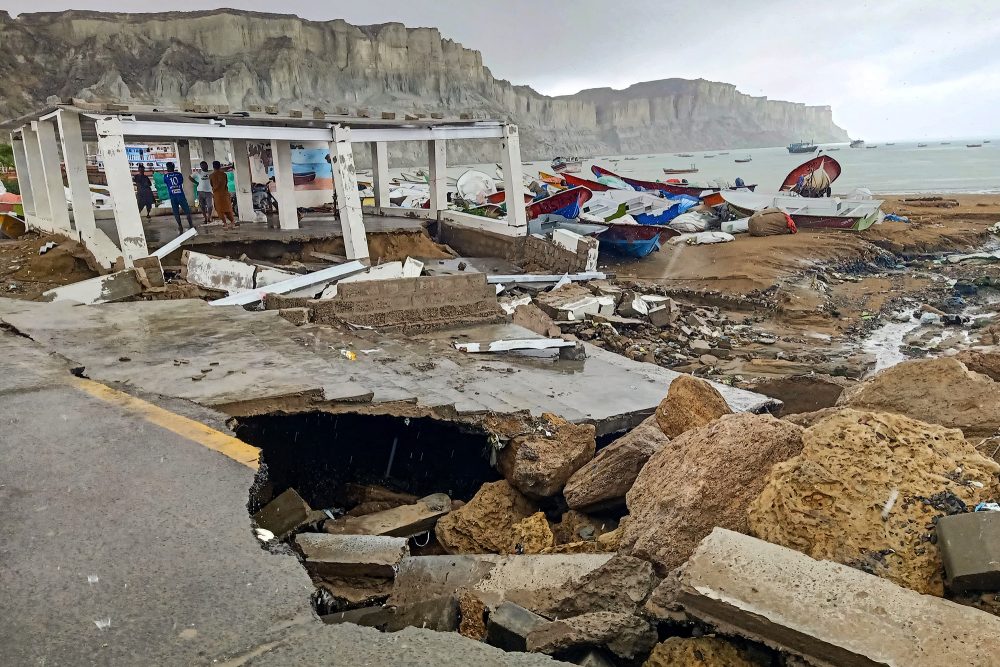 Unwetterschäden in Gwadar, Provinz Balochistan, Pakistan