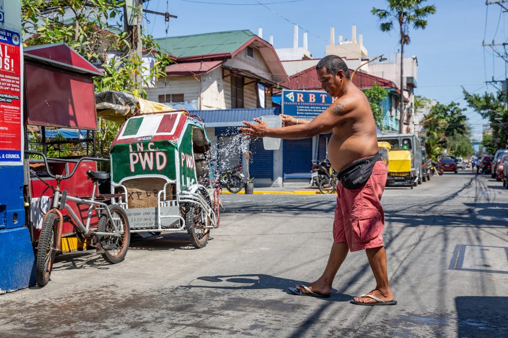 Große Hitze herrscht auch in der Hauptstadt der Philippinen, Manila