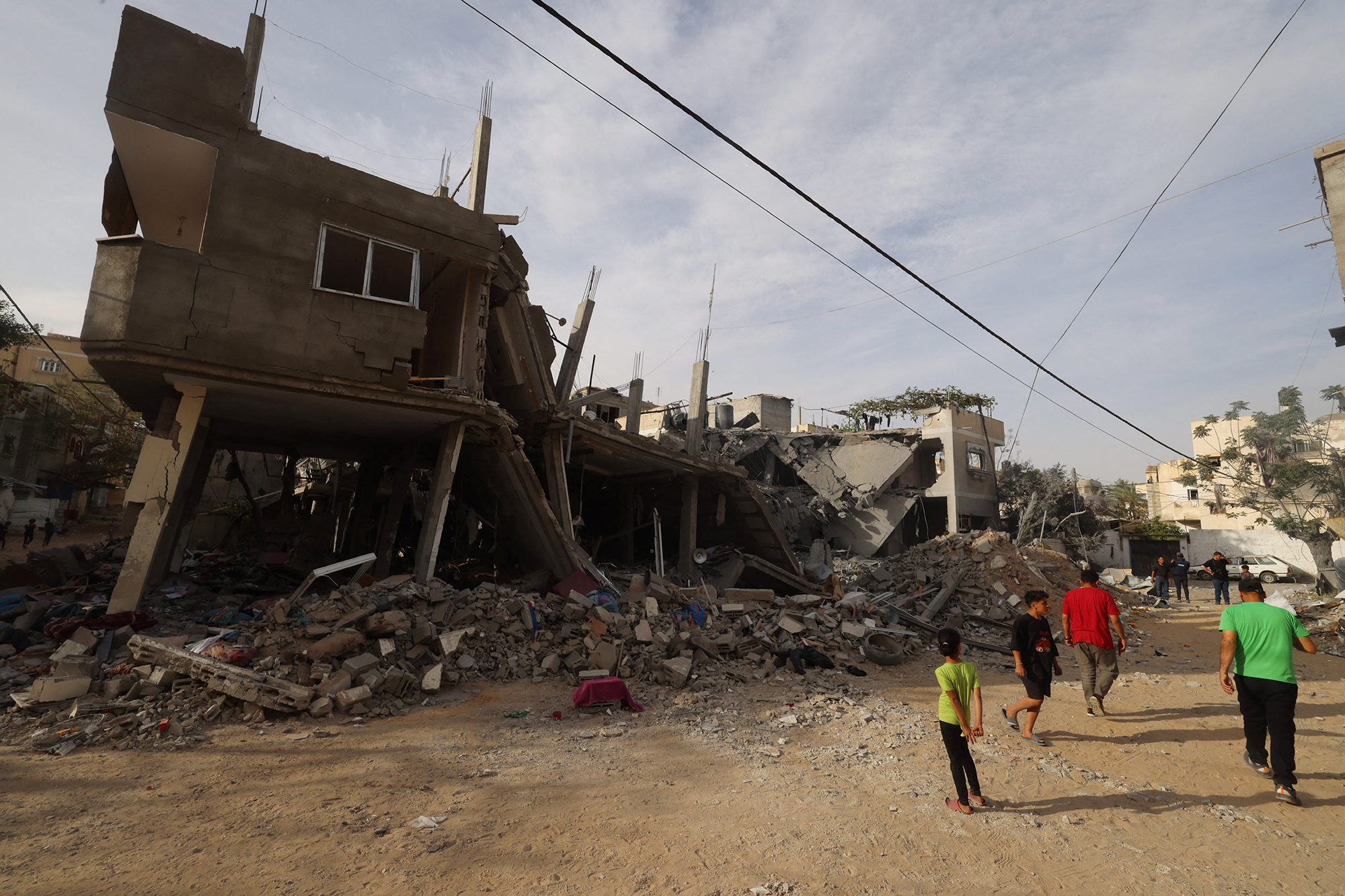Rafah im südlichen Gazastreifen nach einem Angriff am Donnerstag