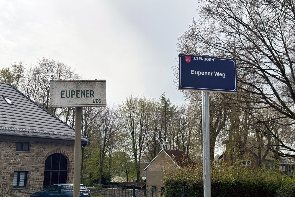 Alt und neu: Bütgenbach hat neue Straßennamensschilder bekommen