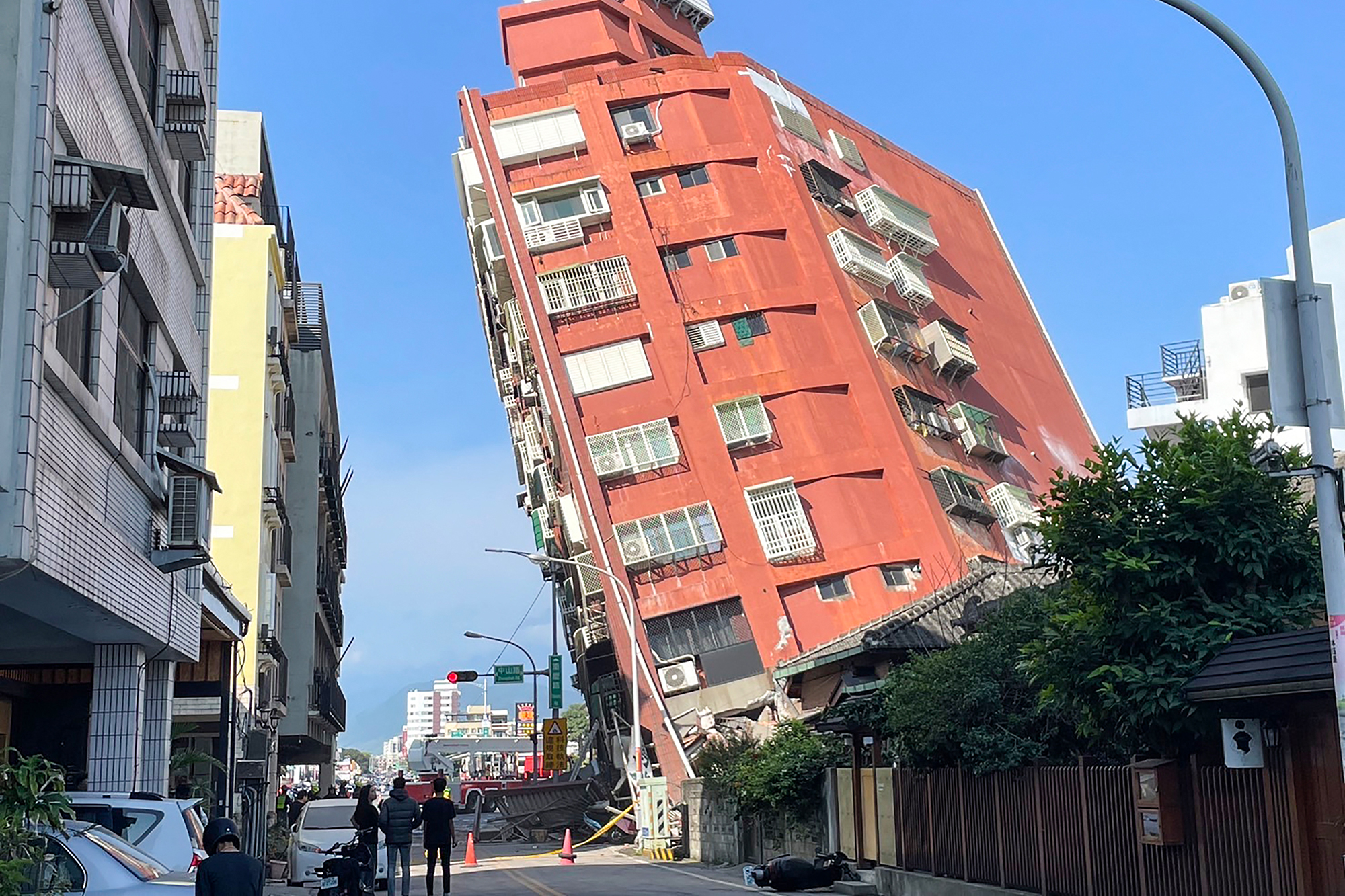 Erdbeben-Schäden in der taiwanesischen Stadt Hualien