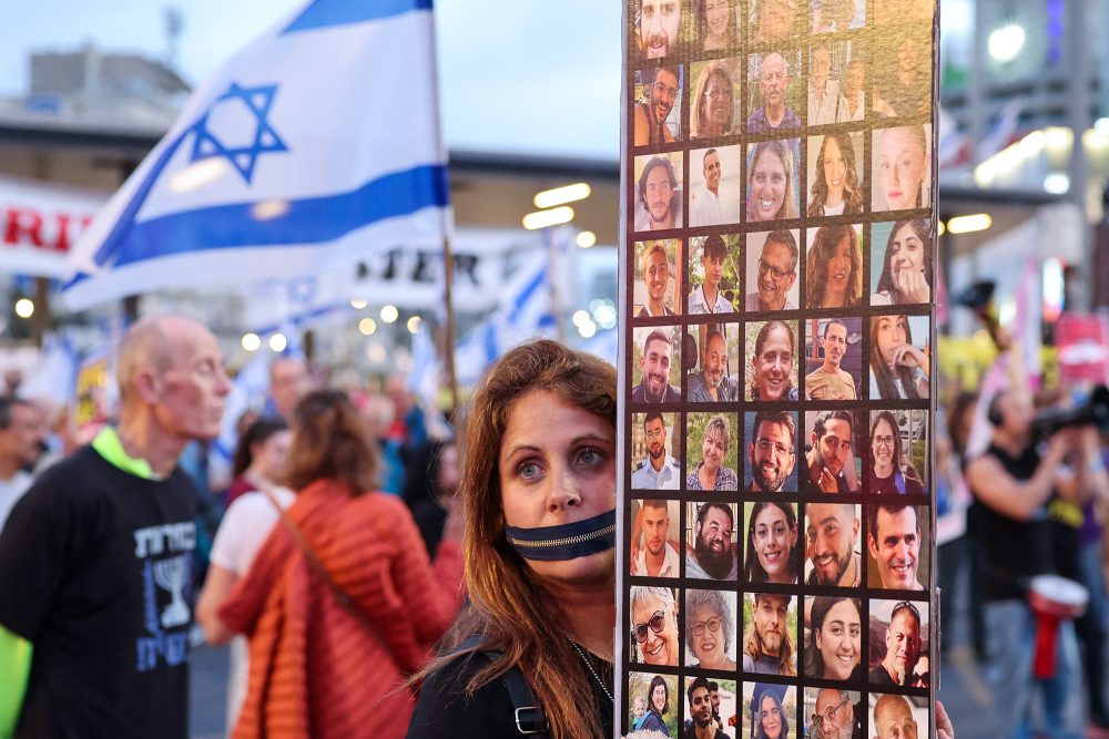 Protest am Samstagabend in Tel Aviv