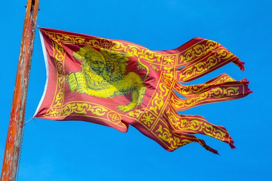 Flagge von Venedig in Italien