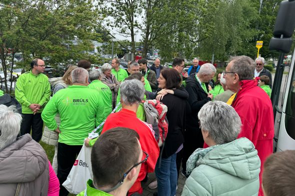 Abfahrt der Athleten des BSC Ostbelgien zu den Special Olympics nach La Louvière