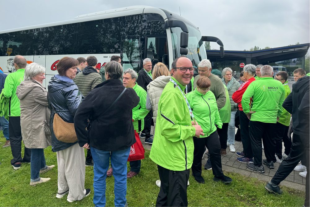 Abfahrt der Athleten des BSC Ostbelgien zu den Special Olympics nach La Louvière