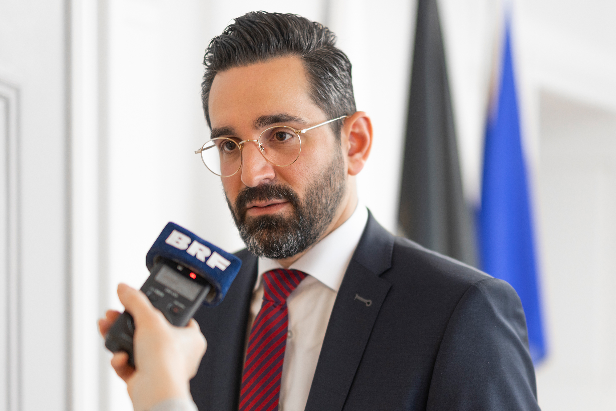 Minister Antonios Antoniadis im BRF-Interview