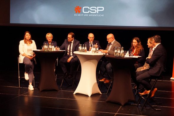 Luxemburgs Premier Luc Frieden zu Gast bei der CSP