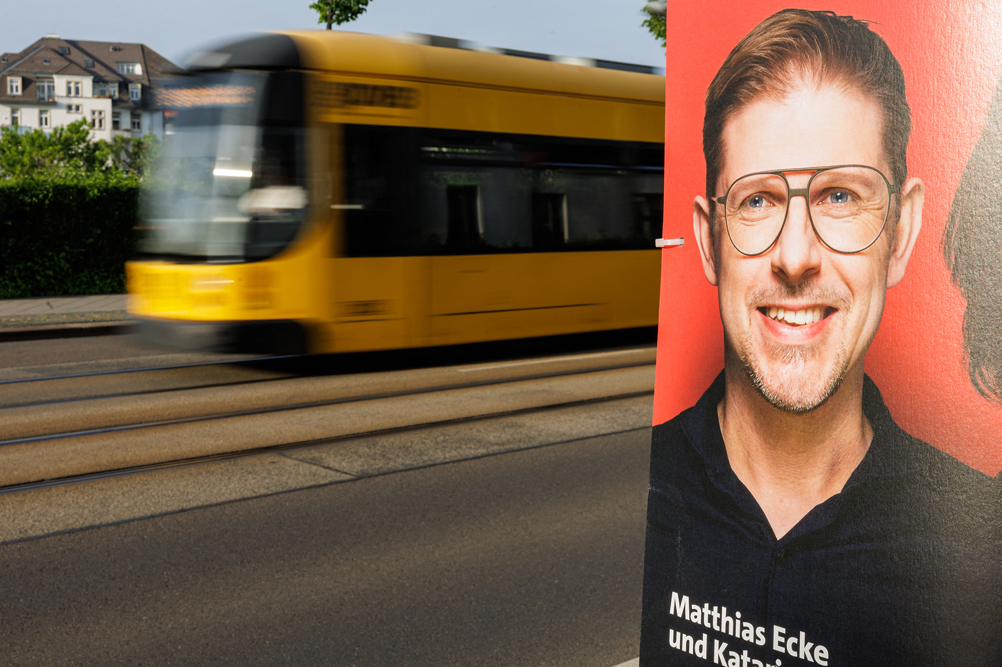 Wahlplakat von Matthias Ecke