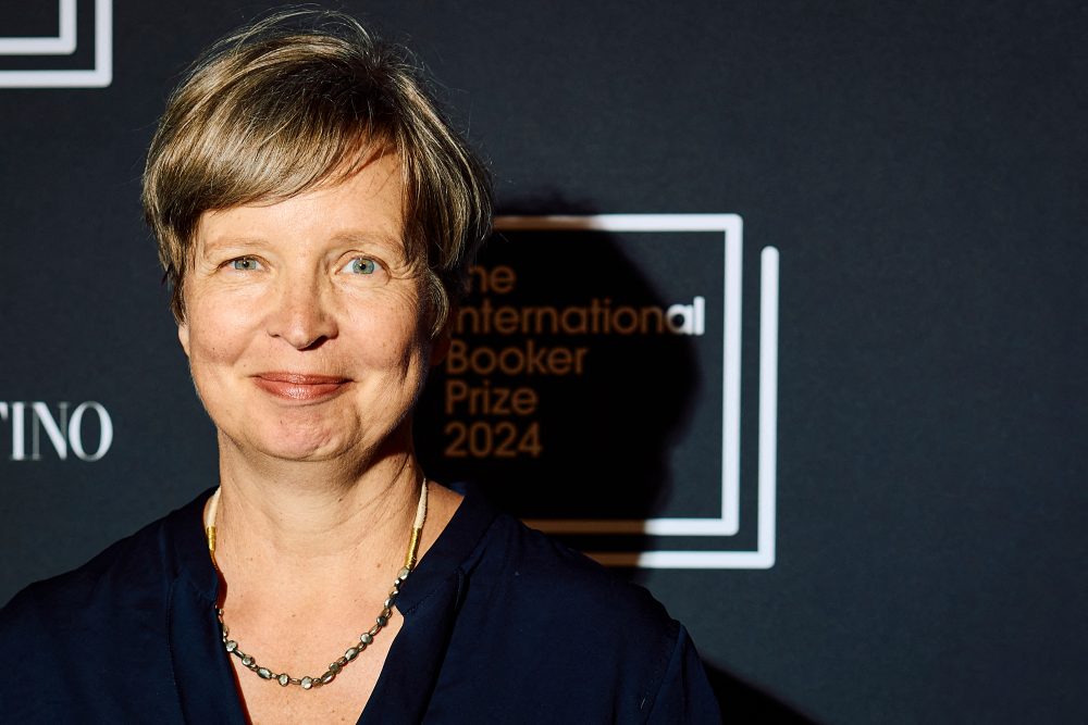 Schriftstellerin Jenny Erpenbeck bei der Verleihung des "International Booker Prize"