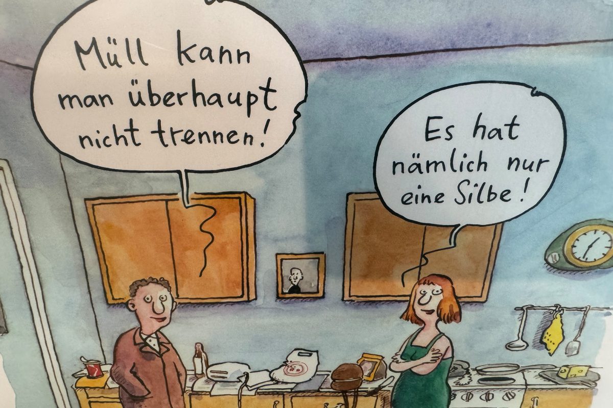 Karikaturenausstellung zu zehn Jahren "Fairtrade-Gemeinde" Eupen im Alten Schlachthof