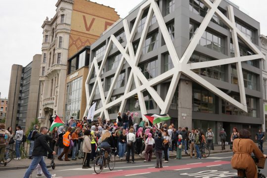 Pro-palästinensischer Protest an Uni Gent: Polizei führt einige Besetzer ab