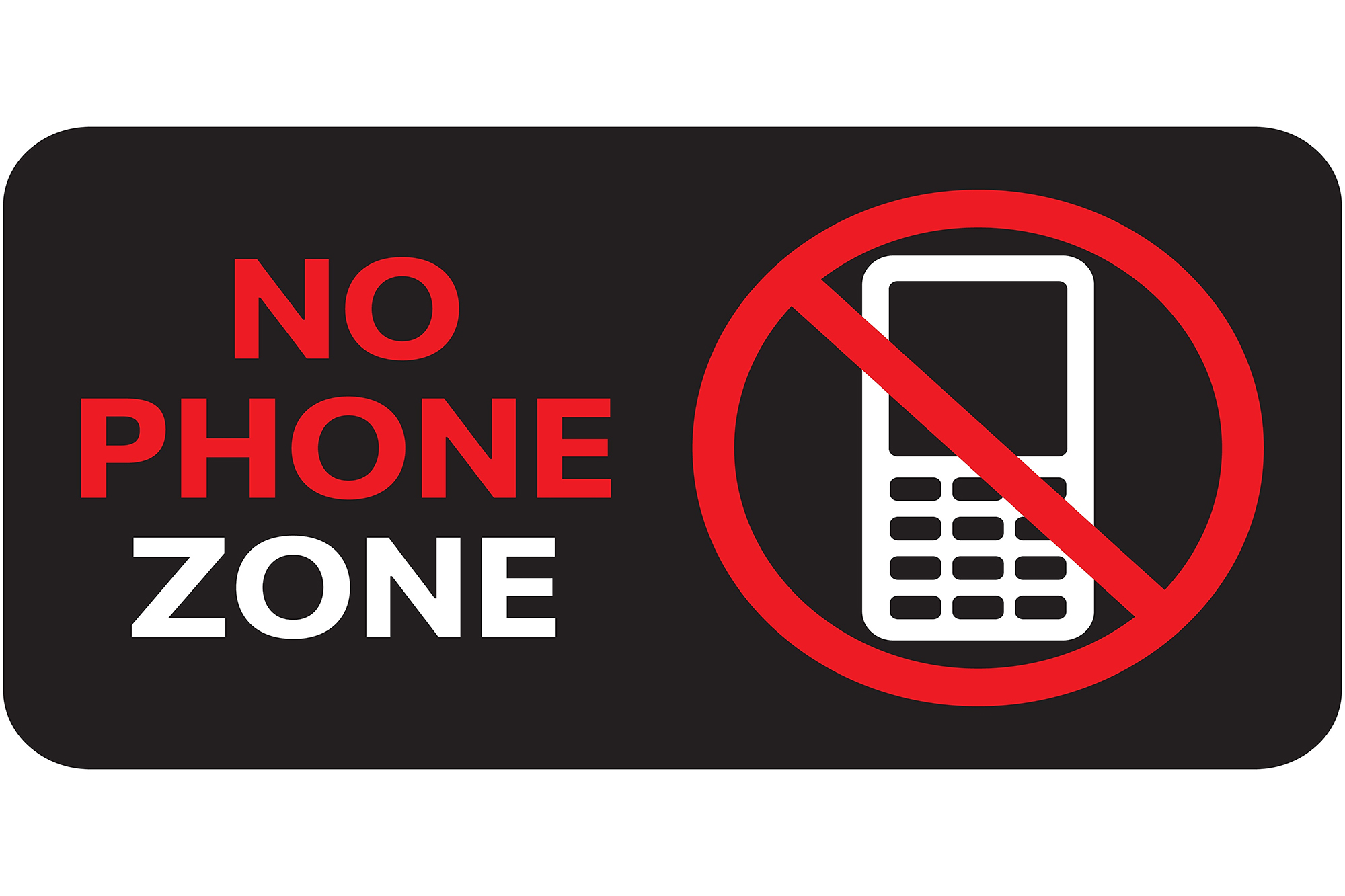 Schild einer Handyverbotszone
