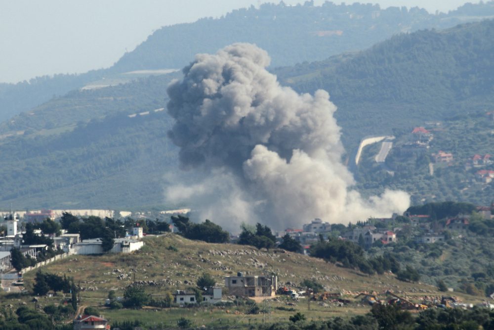 Luftangriff der israelischen Armee im Südlibanon