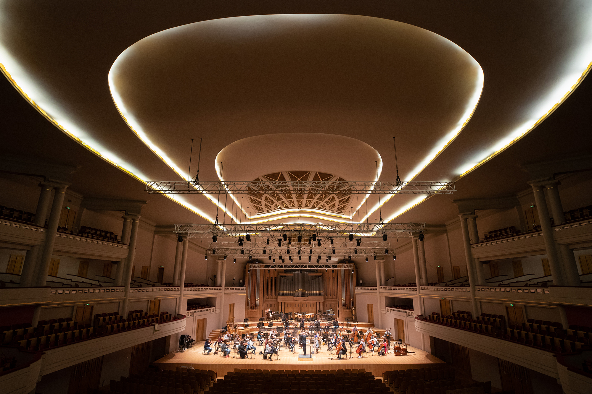 Das Nationalorchester bei einer Probe im Palais des Bea