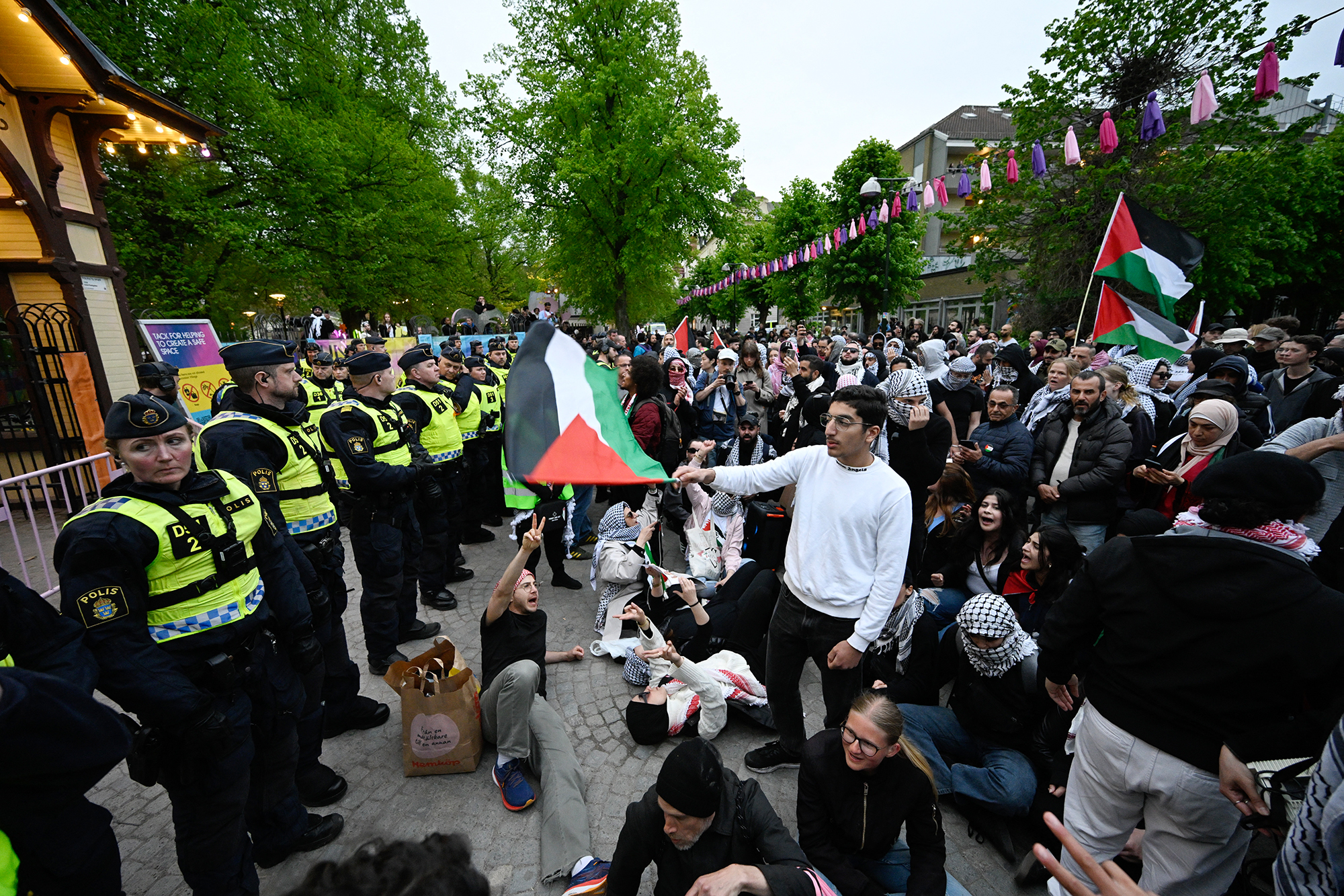 Pro-Palästina-Demonstration in Malmö
