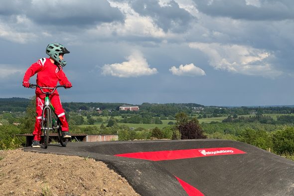 Bleyberg hat jetzt einen "Pumptrack" für Mountainbikes und BMX-Räder