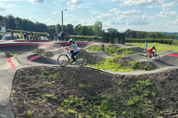 Bleyberg hat jetzt einen "Pumptrack" für Mountainbikes und BMX-Räder