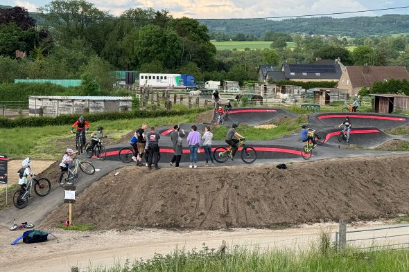 Bleyberg hat jetzt einen "Pumptrack" für Mountainbikes und BMX-Räder