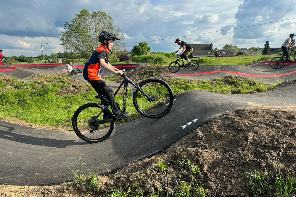 Bleyberg hat jetzt einen "Pumptrack" für Mountainbikes und BMX-Räder