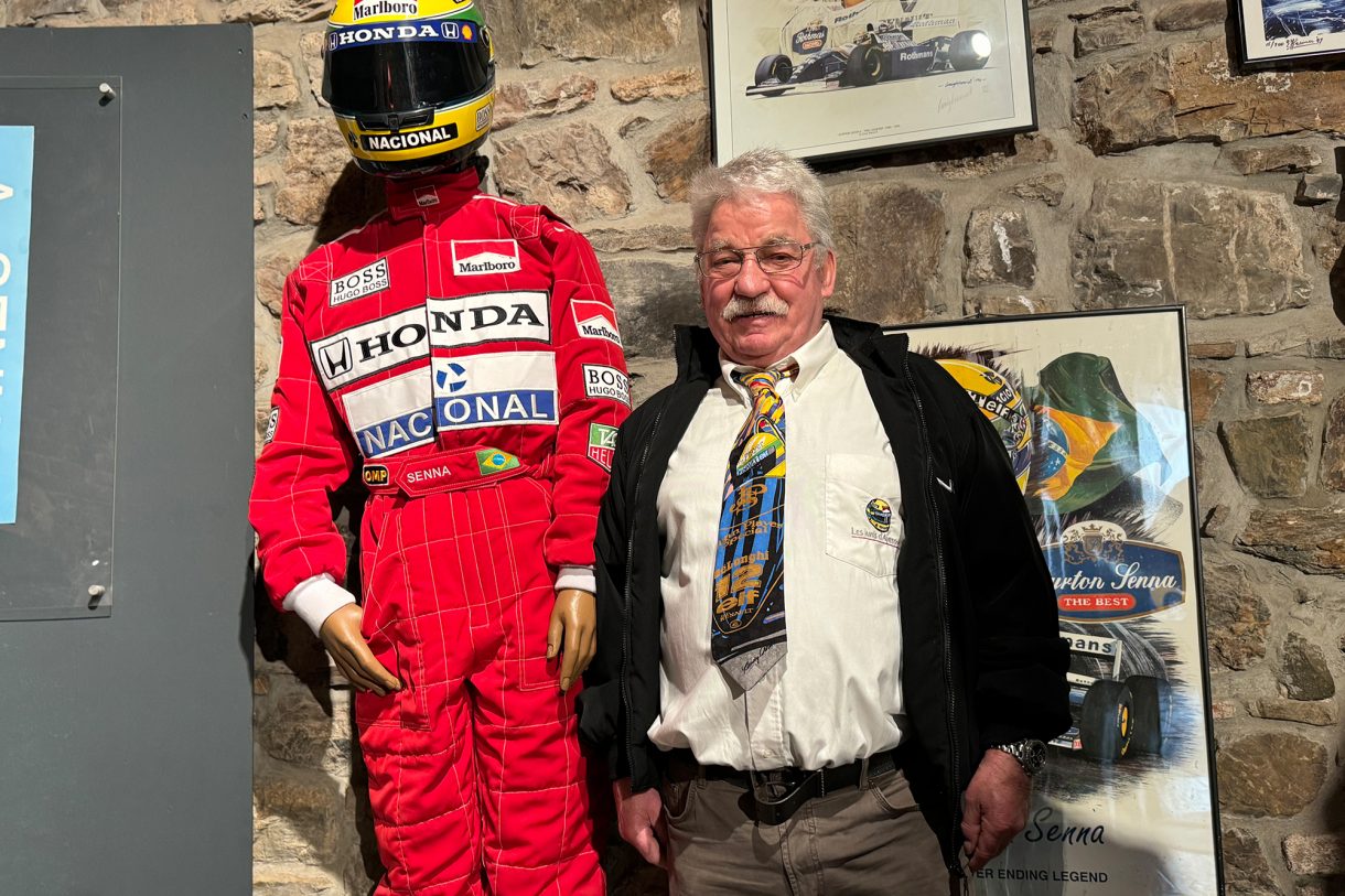Alfred Fohnen hat dem Rennstrecken-Museum in Stavelot seine Erinnerungsstücke von Ayrton Senna geschenkt