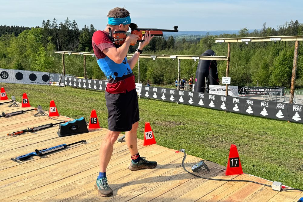 Sommerbiathlon im Hohen Venn an der Peak-Brauerei