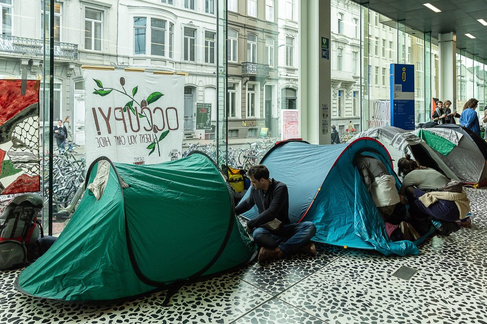 Studentenproteste an der Universität von Gent