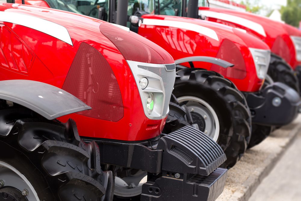 Traktoren auf Landwirtschaftsausstellung