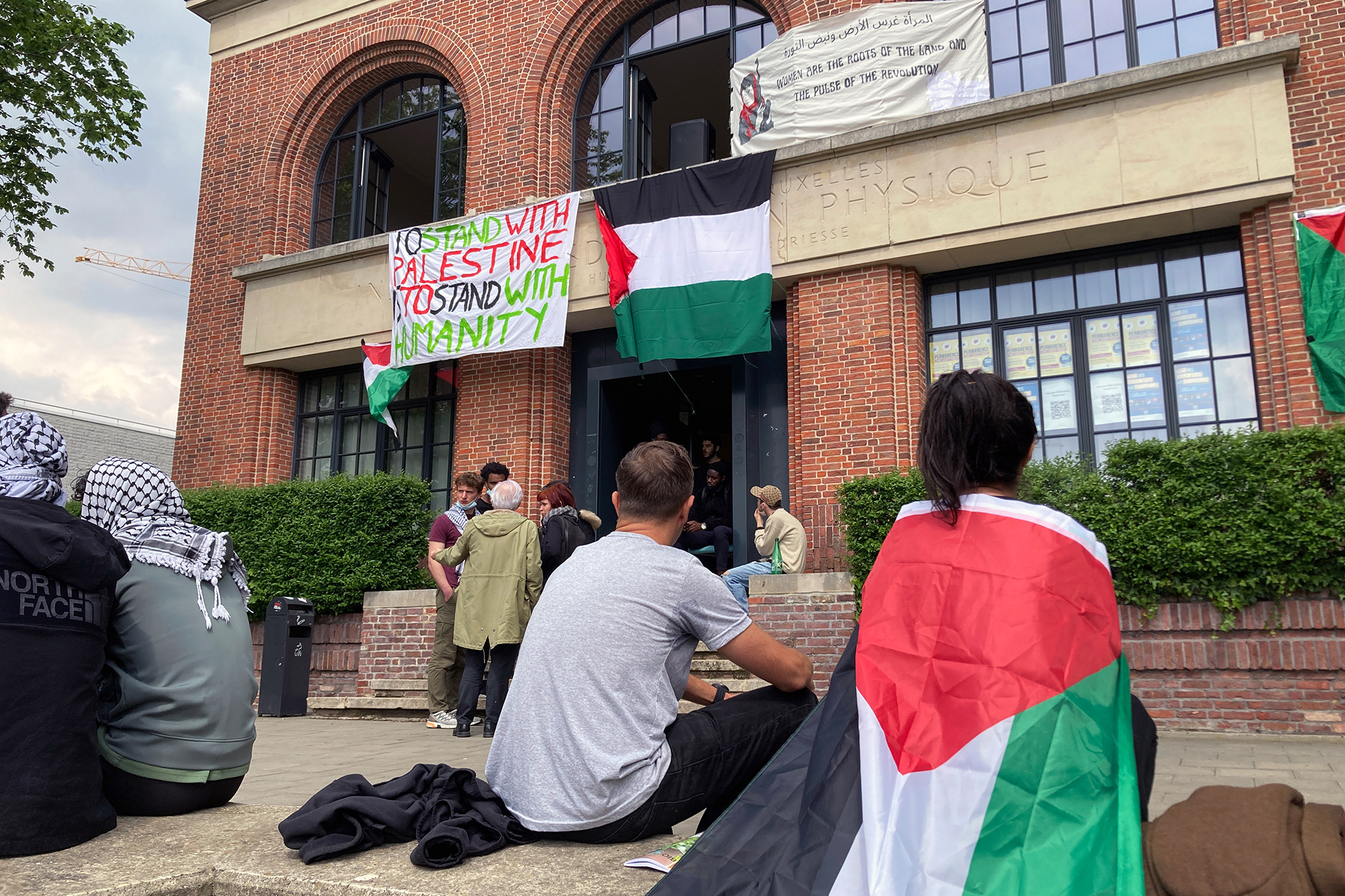ULB-Studenten besetzen Gebäude aus Protest gegen Israels Vorgehen gegen Palästinenser