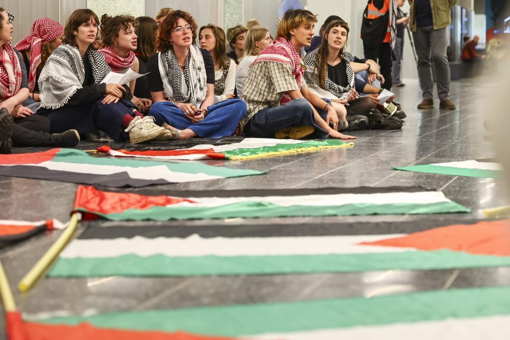 Pro-palästinensische Proteste an der Uni Gent