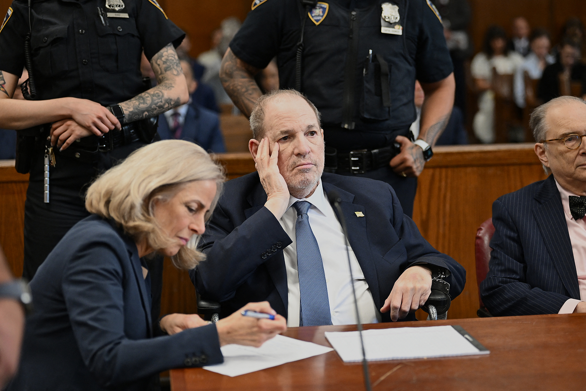 Harvey Weinstein bei der Anhörung am Mittwoch (Bild: Curtis Means/AFP)