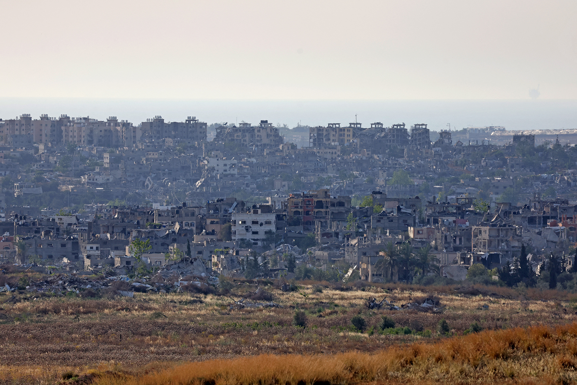 Zerstörte Gebäude im Gazastreifen