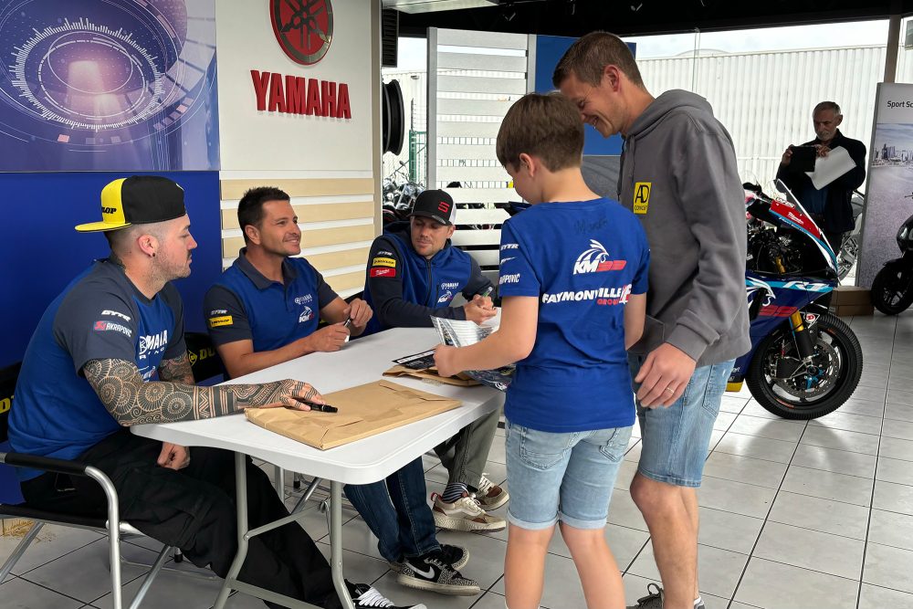 Autogrammstunde beim Motorradteam KM99 in Herbesthal