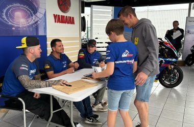 Autogrammstunde beim Motorradteam KM99 in Herbesthal