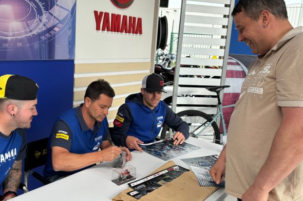 Autogrammstunde beim Motorradteam KM99 in Herbesthal